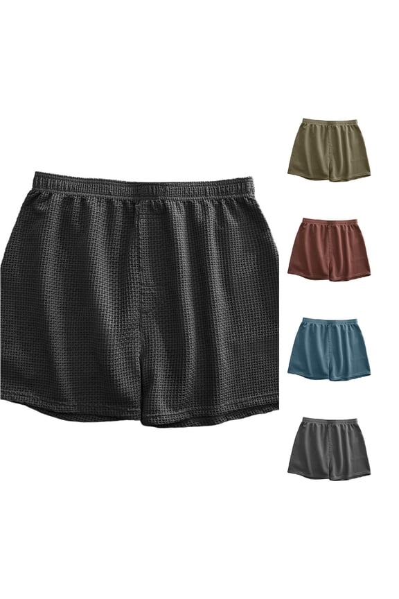 Men's Straight Leg Breathable Hidden Button Fly Briefs Black XXL