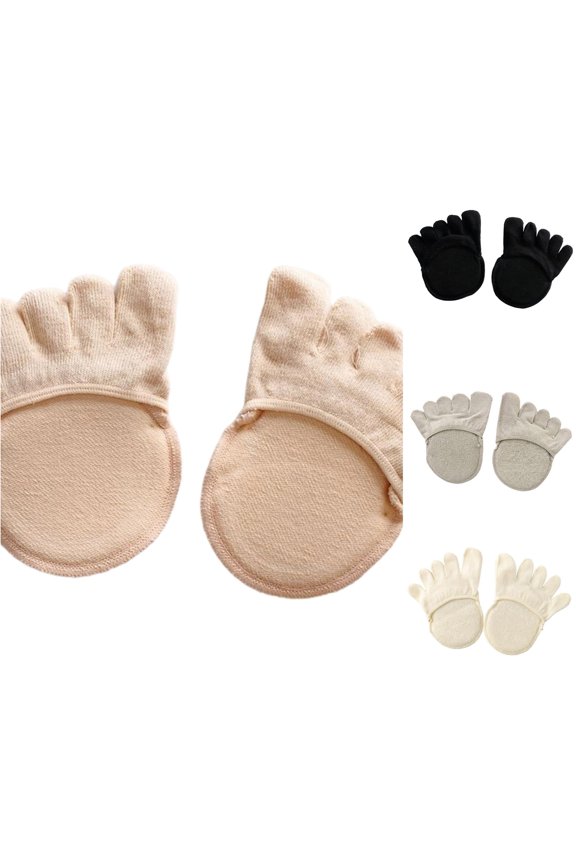 Women's Breathable Summer Cushioned Sole High Heels Soft Durable Socks Beige