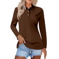 thumbnail image 1 of WDDDD Women's Plus Size Casual Button Up Long Sleeve Relaxed Fit Shirt XXL, 1 of 3