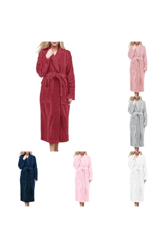 Women's Plus Size Long Robe M