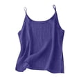 thumbnail image 1 of WDDDD Women's Retro Thin Linen Inner Top Vest Dark Blue L, 1 of 5