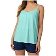 thumbnail image 1 of WDDDD Women's Shelf Bra Camisole Adjustable Spaghetti Strap Tank Top Green XXL, 1 of 4