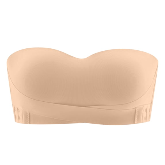 WDDDD Women's Strapless Bandeau Push Up Small Chest Backless Bra OTHER 38