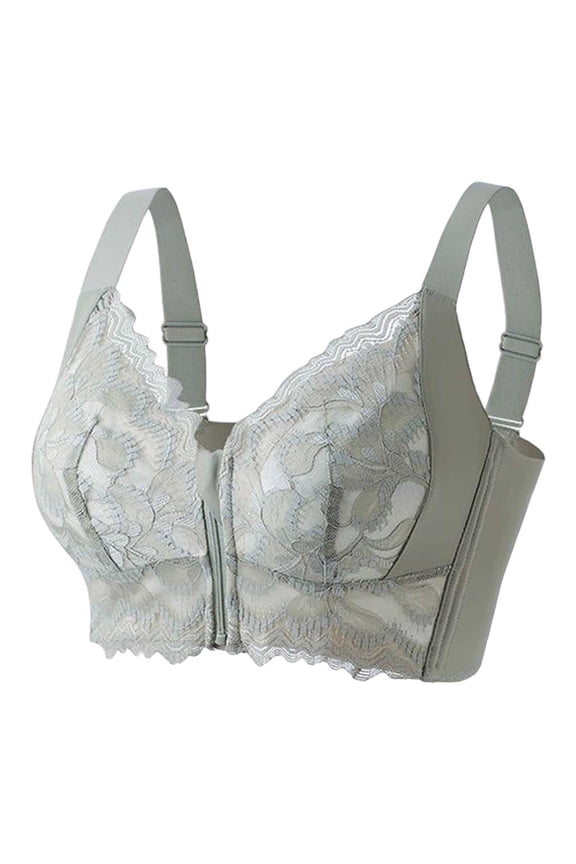Women's Transparent Strap Cordless Backless Bra Green 90