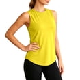 thumbnail image 1 of WDDDD Women‘s Workout Tank Tops Sleeveless Racerback Quick Dry Athletic Shirts Yellow S, 1 of 6