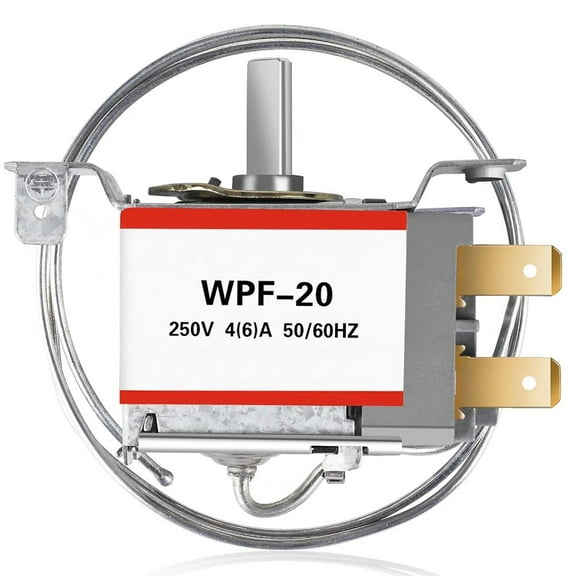 WDF-20 Refrigerator Thermostat Controller 2-Pin Mechanical Temperature Regulator for Mini Fridge -Freezer Display Cooler -2 to -22C