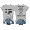 thumbnail image 1 of WDNC Club T Shirts, We Do Not Care Club Shirt, Funny WDNC Print Tshirt Short Sleeve, 1 of 8