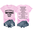 thumbnail image 1 of WDNC Club T Shirts, We Do Not Care Club Shirt, Funny WDNC Print Tshirt Short Sleeve, 1 of 8