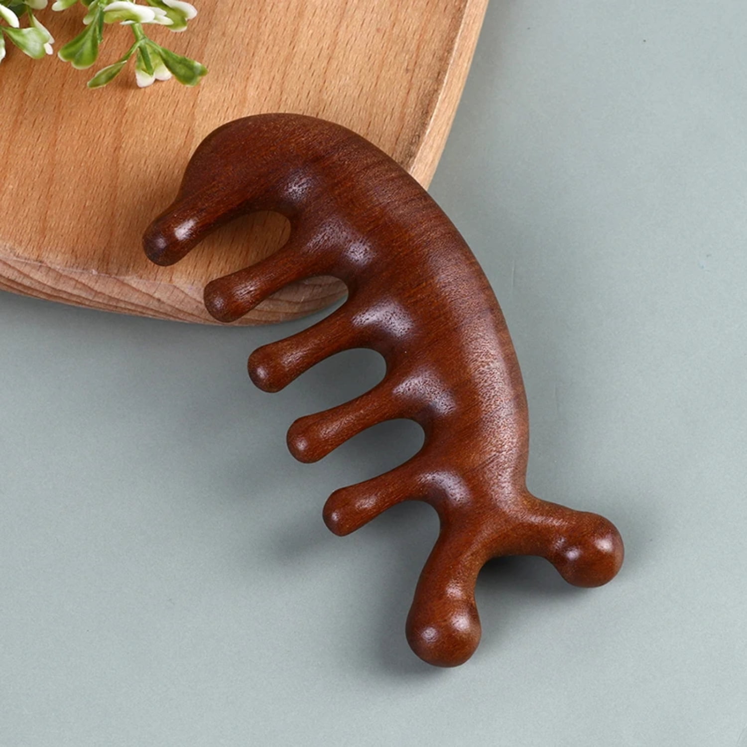 WDNRILA Sandalwood Massage Comb Meridian Scalp Comb Face Eye Shoulder ...