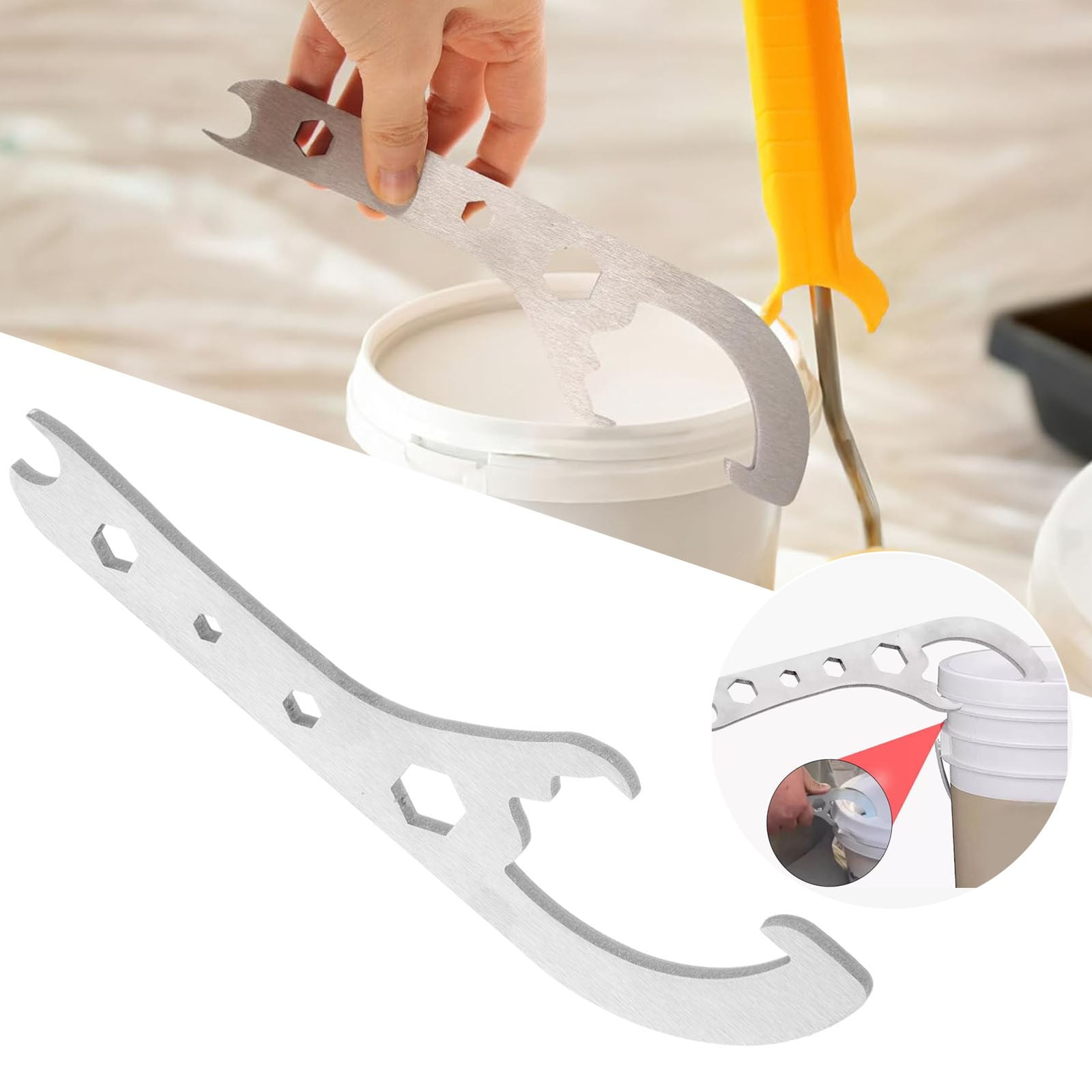 5 Gallon Bucket Opener Tool - Upgraded Aluminum Paint
