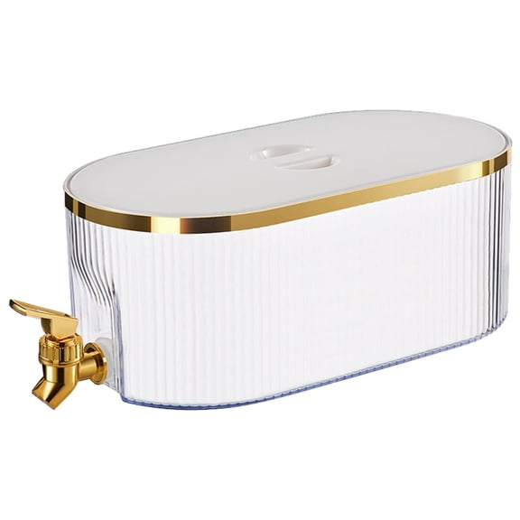 WDOEID Refrigerator Cold Water Jug with Faucet - White, Elegant Solution for Chilled Water Storage at Home!,Hot Sale!