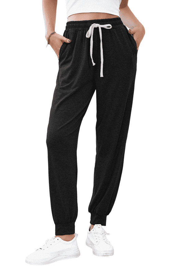 Women's Jogger Sweatpants with Pockets Comfy Lounge Pants Casual Drawstring Athletic Workout Pajama Pants(Available in Plus Size)