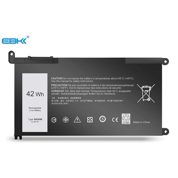 WDX0R Replacement Laptop Battery for Dell Inspiron 13 15 5000 7000 Series 5570 7579 7378 5567 7573 5565 5379 5378 Latitude 3490 3590 3340 3400 3390 3500 3190 Vostro 5468 5568 P69G 3CRH3 11.4V 42Wh