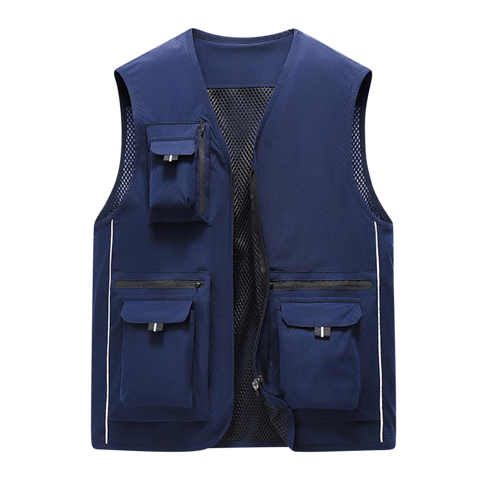 WDZUDU Mens Work Vest 2024 Travel Photo Vest Cargo Sleeveless Jackets ...