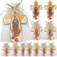 thumbnail image 1 of WE 12 PCS Our Lady of Guadalupe Wall Cross in Decorated Organza bag/Baptism favor/Christening Favor/First Communion Favor, 1 of 8
