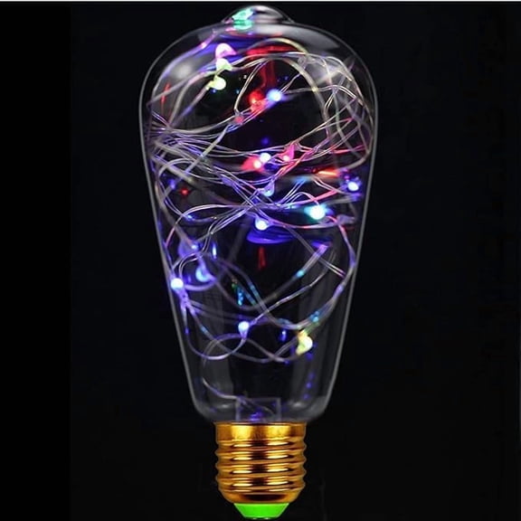 WE 3D Fireworks Edison BulbLED Decorative Firework Light Bulb, 2 Pack 3D Incandescent Bulbs Light Bulb 5W 85-265V Retro Bulb