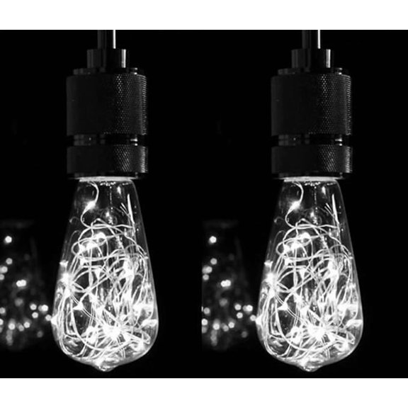 WE 3D Fireworks Edison BulbLED Decorative Firework Light Bulb, 2 Pack 3D Incandescent Bulbs Light Bulb 5W 85-265V Retro Bulb