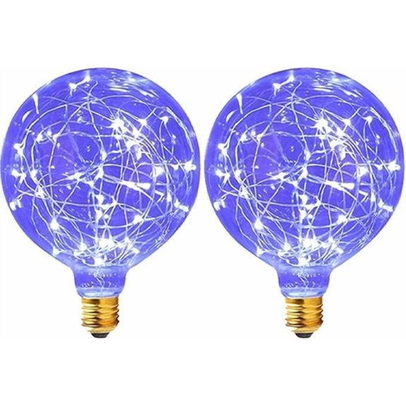 WE 3D Fireworks Edison BulbLED Decorative Firework Light Bulb, 2 Pack 3D Incandescent Bulbs Light Bulb 5W 85-265V Retro Bulb