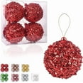 thumbnail image 1 of WE 4 pcs Christmas Tree Balls Xmas Decoration Ornaments Christmas Ball Ornaments  8cm, 1 of 7