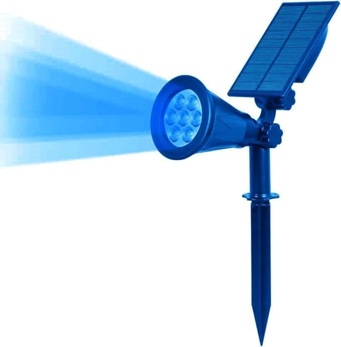 WE 7 LED Solar Spotlights 2 in 1 Waterproof Security Light Solar Lights ...