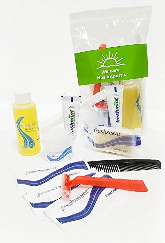 WE CARE 36 Kits Wholesale Bulk Case Of Deluxe 10Piece Adult Hygiene