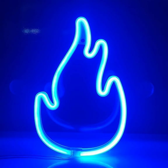WE Flame Neon Sign,USB or - Battery Powered Neon Light,LED Table Decoration,Bedroom Wall Decoration,Birthday Gift,Wedding