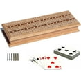 thumbnail image 1 of WE Games 3 Track Sprint Cabinet Cribbage Set with Metal Pegs & 2 Card Decks, 1 of 8