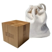 WE Games 3D Wooden Cube Brain Teaser Puzzle - 12 Pieces - 2.25 in.