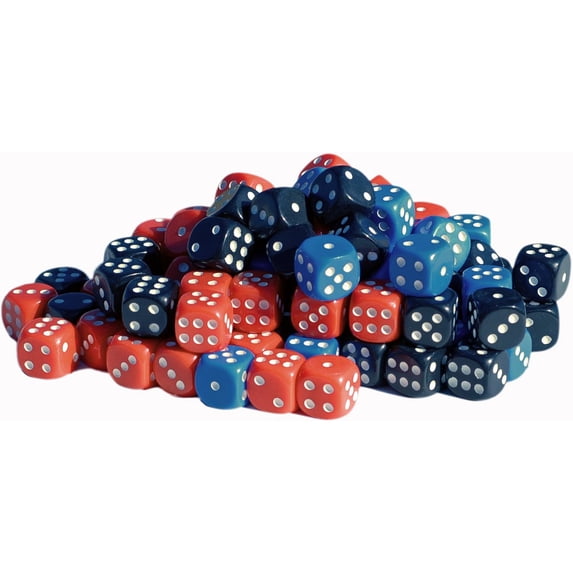 WE Games Assorted Color Dice with Rounded Corners - 100 Pack - Walmart.com