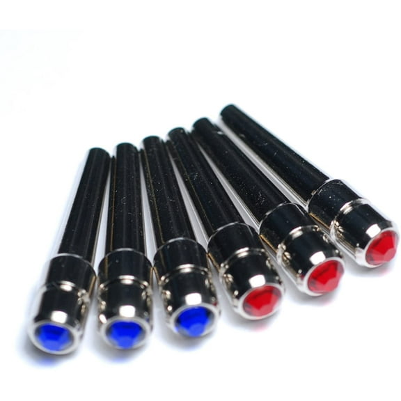 WE Games Chrome Cribbage Pegs with Swarovski Austrian Crystals - Set of 6