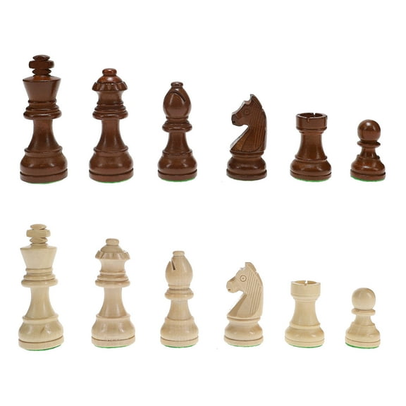 WE Games Classic French Chess Pieces - Weighted Wood
