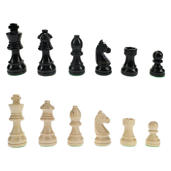 WE Games Classic French Chess Pieces - Weighted Wood