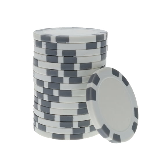 WE Games Clay Poker Chips, 11.5 Gram, Set of 25, Grey