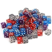 WE Games Clear Assorted Color Dice - 100 Pack