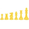 thumbnail image 1 of WE Games Color Bright Chess Pieces Half Set - Includes 17 Pieces in Yellow, 1 of 8