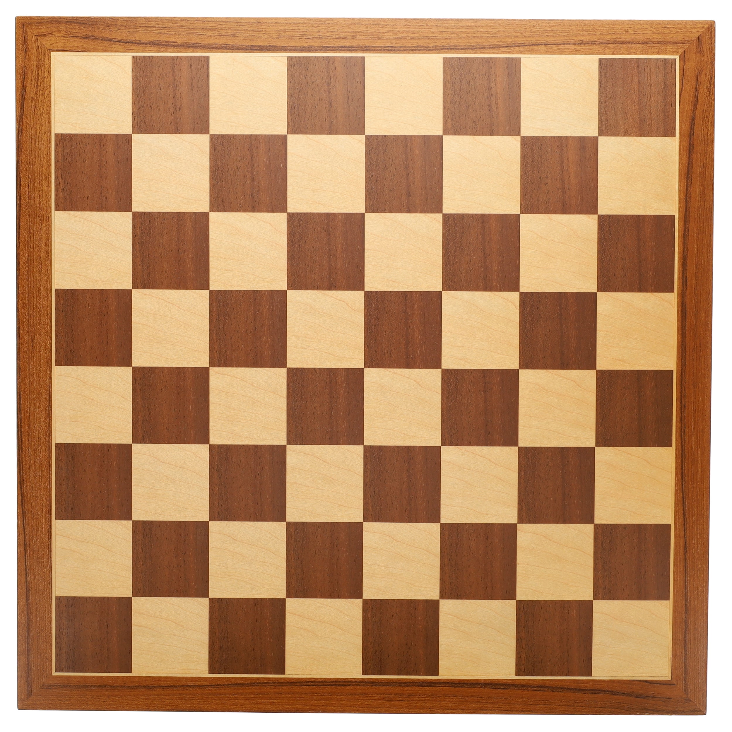 19.7” wooden chess board walnut without coordinates