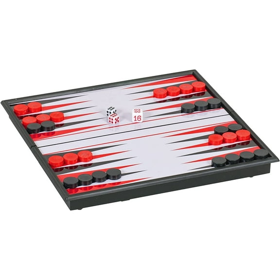 WE Games Foldable Travel Magnetic Backgammon Set - 9.75 Inches