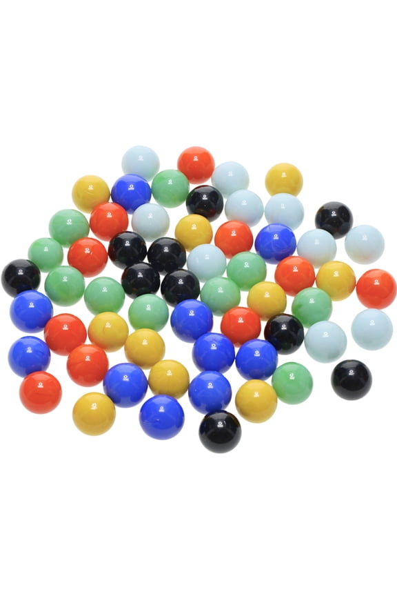 Replacement Colored Glass Marbles for Chinese Checkers Board Game, 60 Count