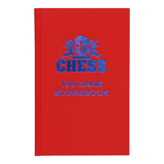 WE Games Hardcover Chess Scorebook & Notation Pad - Soft Touch, Scorebook for Chess
