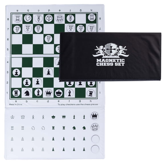 WE Games Magnetic Travel Chess Set - Trifold - 10 inches