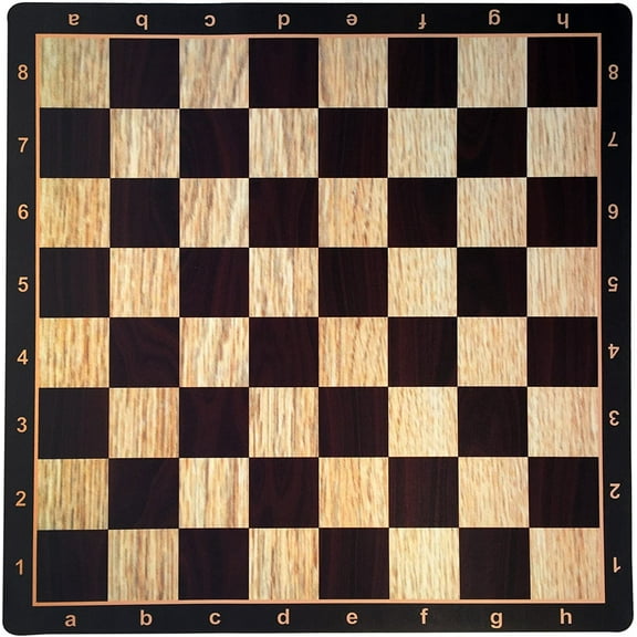 WE Games Mousepad Tournament Chessboard, 20 inches - Wood Grain Print