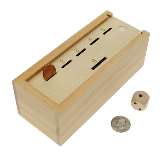 WE Games Super Six Penny Game - Coin and Dice Game