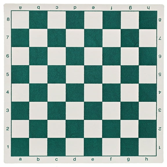WE Games USA Roll Up Vinyl Chess Board - Green - 8 in.