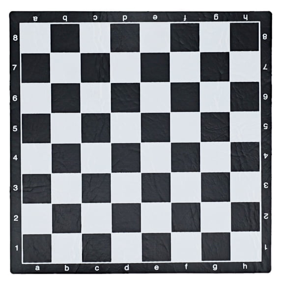 WE Games USA Roll Up Vinyl Chess Board - Reverse Print Black - 8 in.