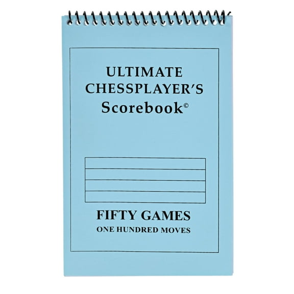 WE Games Ultimate Chessplayer's Scorebook - 50 Games - Spiral Bound