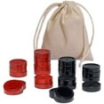 thumbnail image 1 of WE Games Wood Checkers with Stackable Ridge - Red/Black, 1 of 5