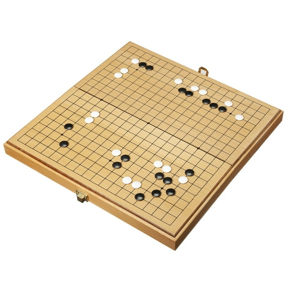 WE Games Wood Folding GO Set - 12 in. - Wood Veneer