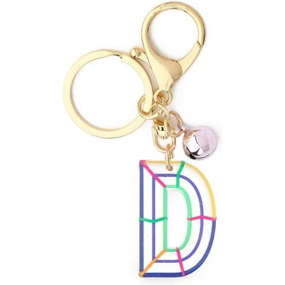 WE Initial Letter Key Chain, Letter A-Z Keychain Initials Keyring Cute Metal Alphabet Keyrings for Handbags,Keychain