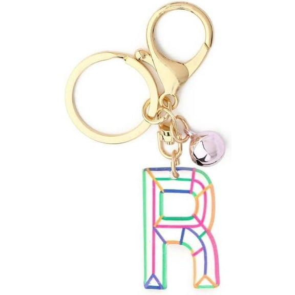 WE Initial Letter Key Chain, Letter A-Z Keychain Initials Keyring Cute Metal Alphabet Keyrings for Handbags，Keychain
