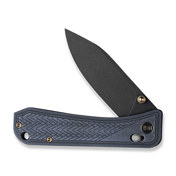 WE Knife Bougie Banter Crossbar Lock 24009-1 Blue Titanium & CPM S45VN Stainless Pocket Knives